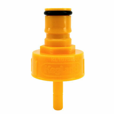CARBONATION AND LINE CLEANING CAP - PLASTIC - YELLOW