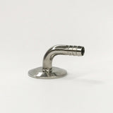Tri-Clamp Cap with Hose Barb - 90 Degree Elbow